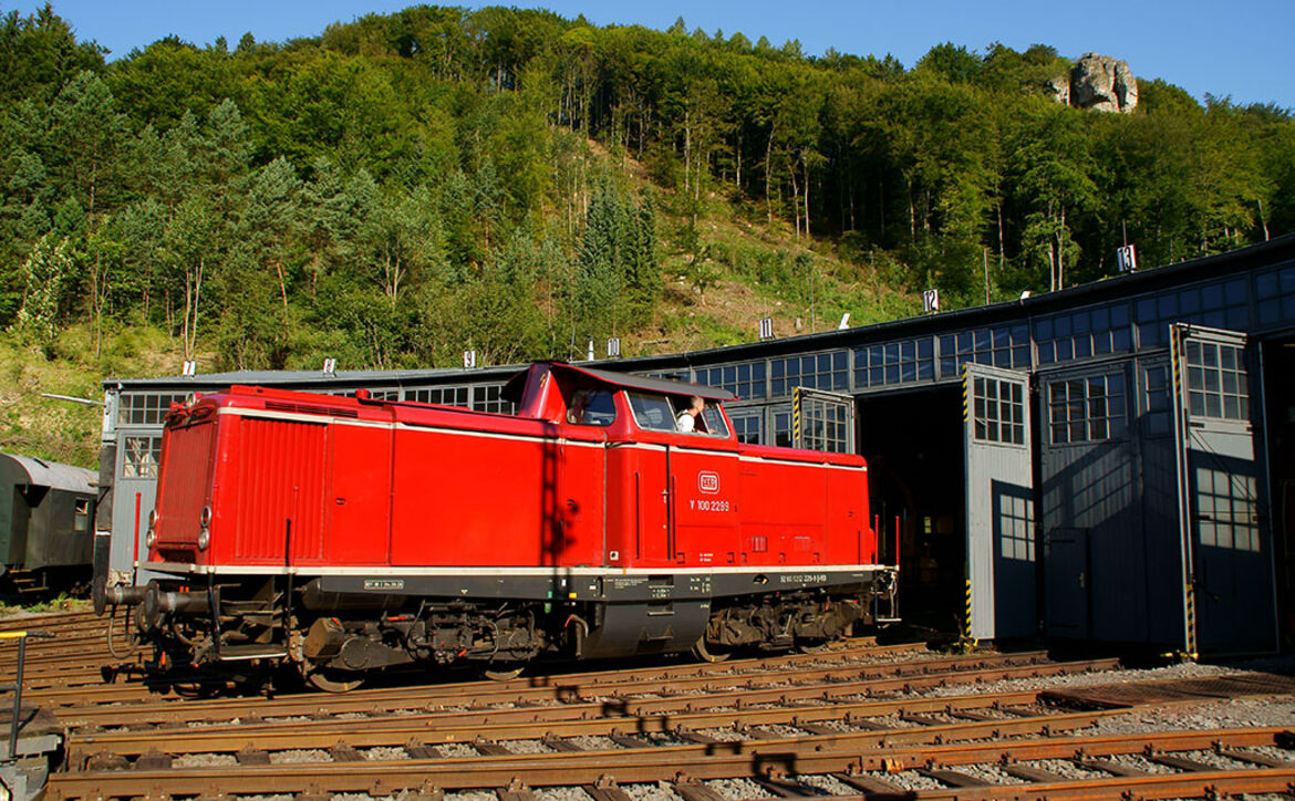V100 im Bahnbetriebswerk Gerolstein ©Georg Lochner